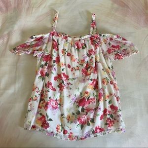 Floral off the shoulder top